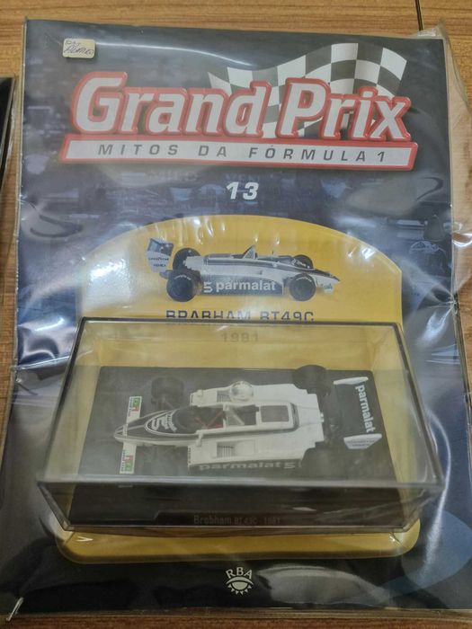 Lote 35 miniaturas F1 "Grand Prix – Mitos da Fórmula 1" – RBA – 1:43 – seladas