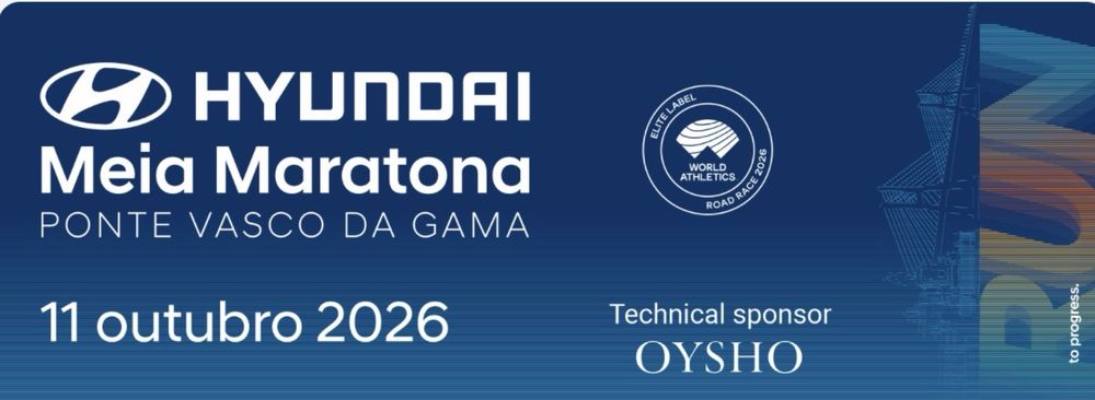 Dorsal para a meia maratona ponte vasco da gama