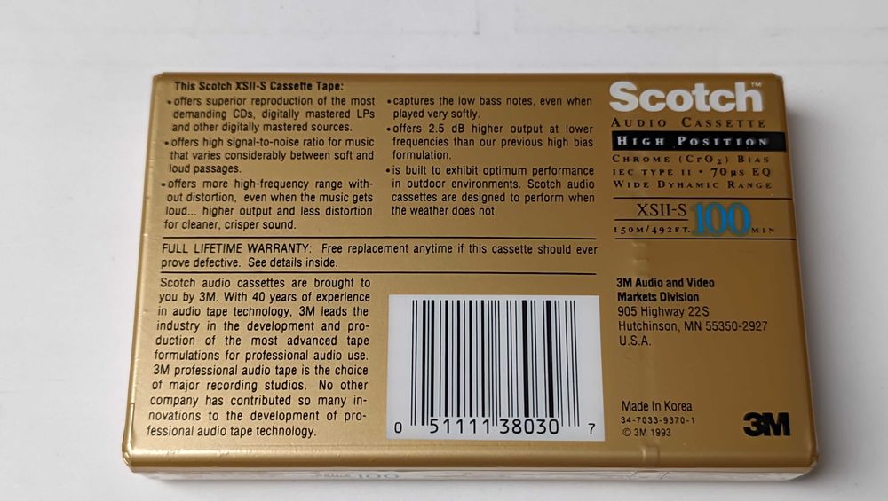 Scotch 3M XS II-S 100  1szt 1993r