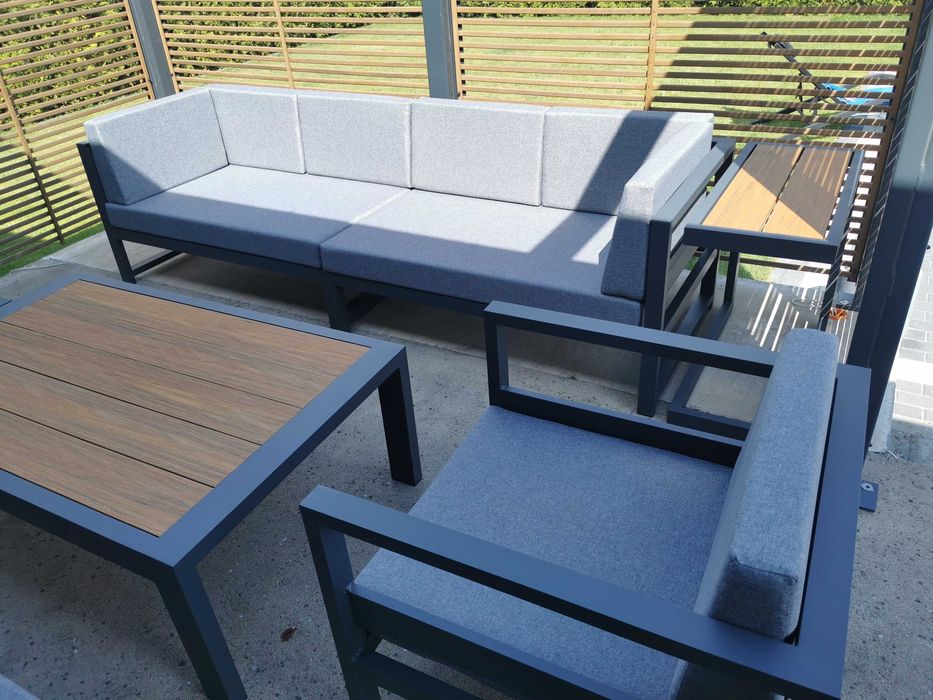 Producent Meble tarasowe ALUMINIOWE narożnik na taras 100% Polski + gratis wysyłka
