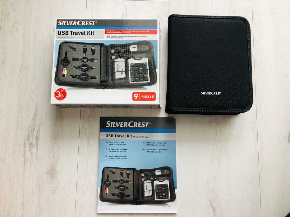 NOWY Silvercrest travel kit zestaw akcesoriów do laptopa