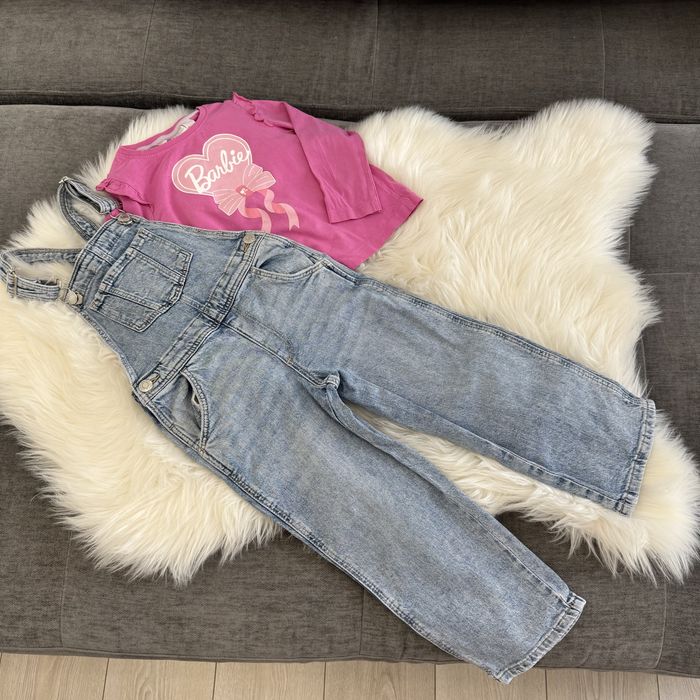 Джинсовий сарафан + реглан h&m 3-4 роки 104 см