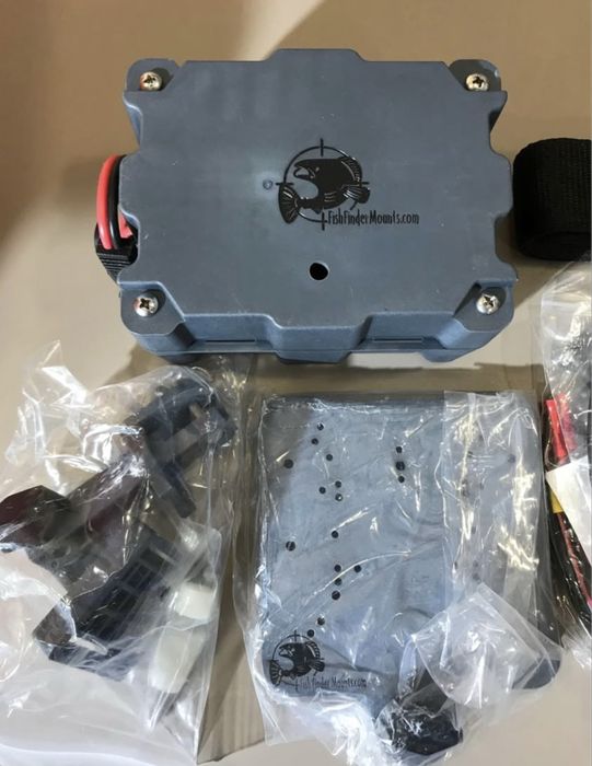Sistema Completo Montagem e Bateria para Sonda Pesca FishFinderMounts.com