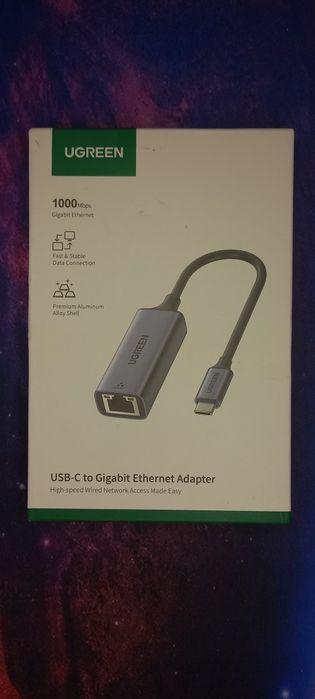 UGREEN USB-C → Gigabit Ethernet (1000 Mbps) | Оригінал