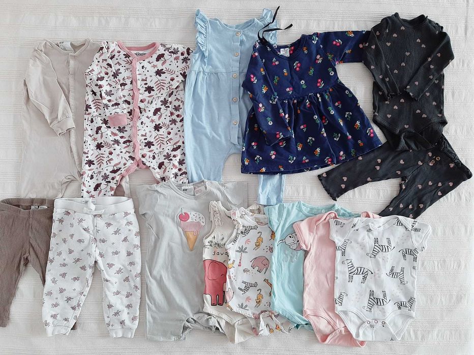 Sukienki, dżinsy r. 80 - śliczne ubranka