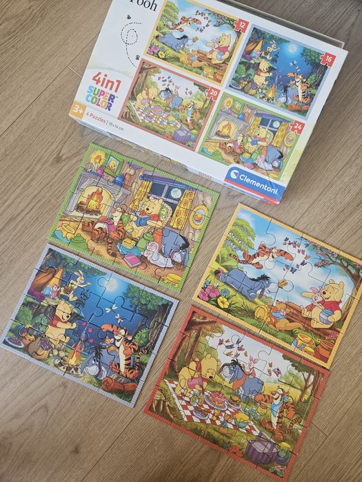 8 pudełek puzzle dla dzieci czuczu bluey