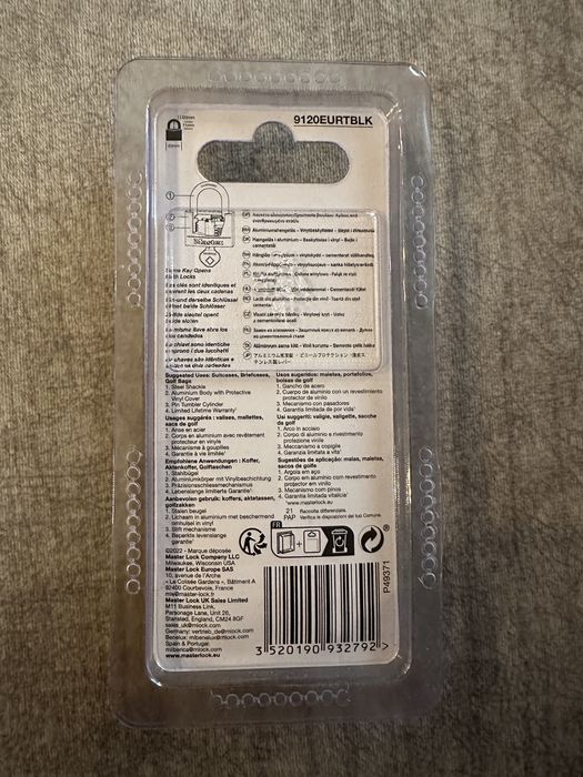 Kit Cadeado MasterLock 9120