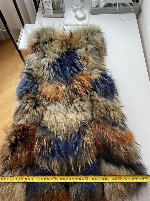 Жилетка з натурального хутра розмір XXS XS S меховая безрукавка