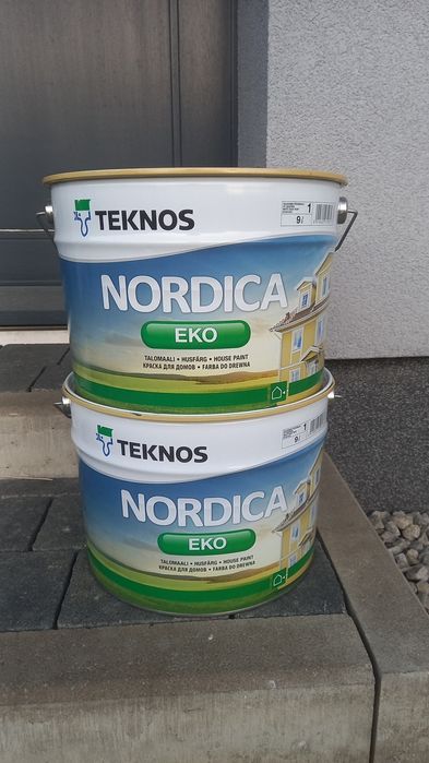 Teknos Nordica Eko farba do elewacji i powierzchni drewnianych