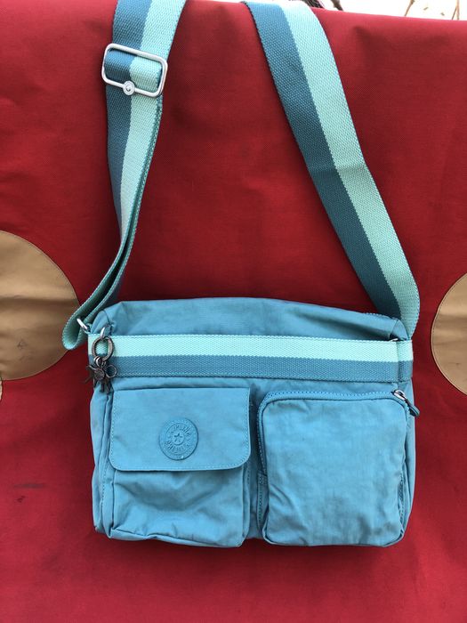 Сумка Kipling мавпа металева голуба