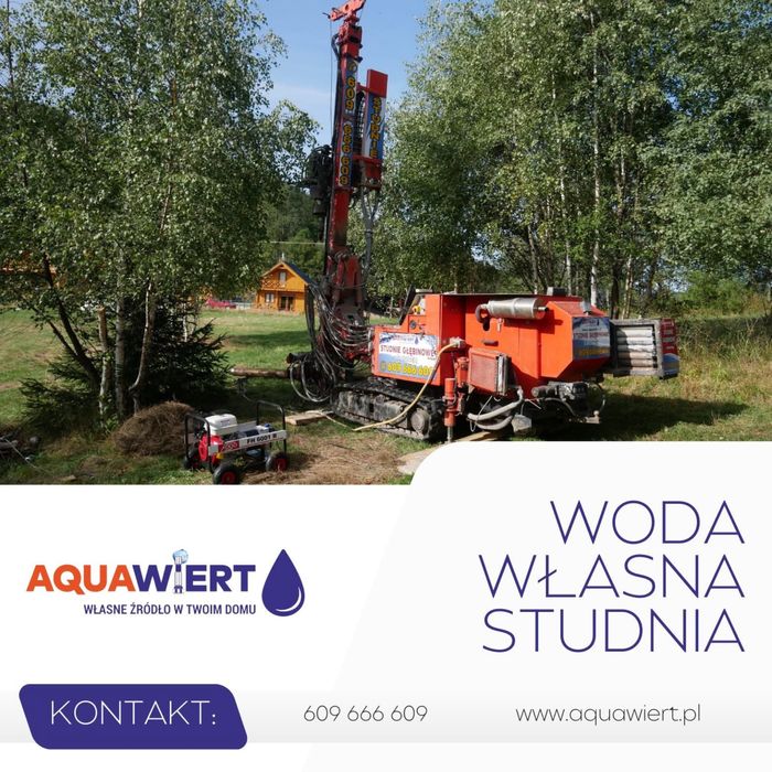 Studnie głębinowe MICHAŁOWICE kompleksowo z instalacją do budynku