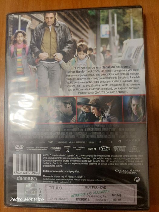 Dvd - Filme Biutiful Novo Selado