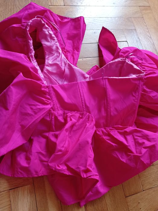 Zara krótki top gorset asymetryczny