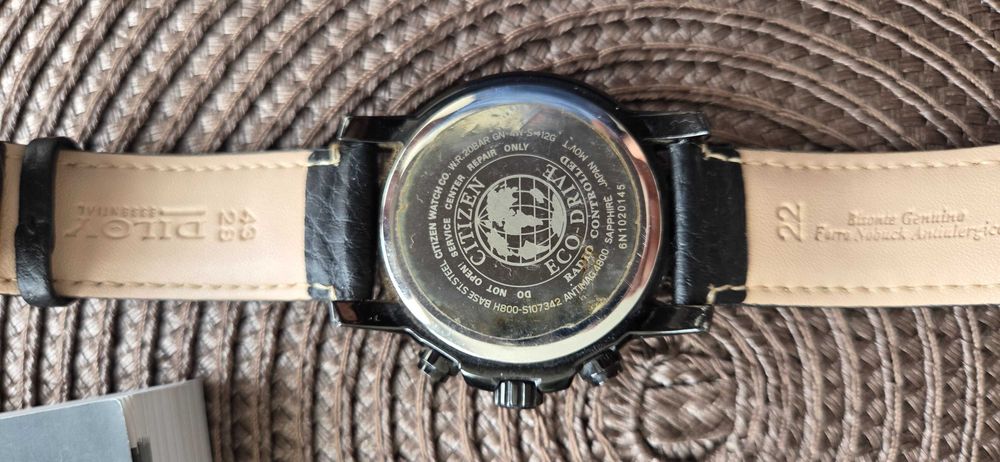 Citizen AT 8125-05E ,Radio-Control , szafir, Eco-Drive, WR.200m
