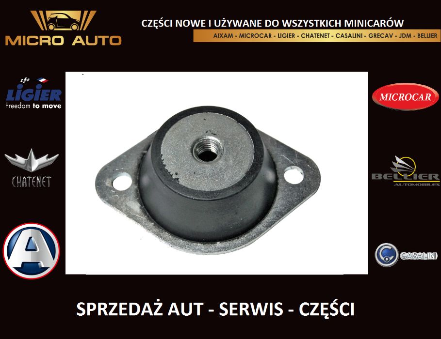 Poduszka silnika Aixam Microcar Ligier Chatent Grecav Bellier Casalini