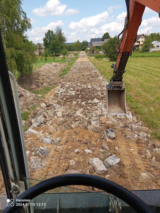 Usługi koparką  - wszelkie prace ziemne.
