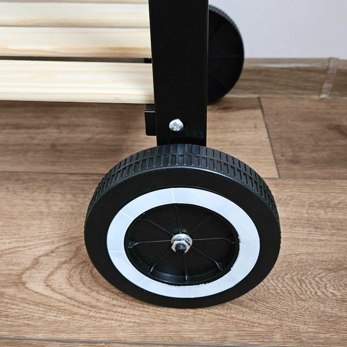 GRILL Węglowy Ogrodowy Na Kółkach Regulowany Rożen BBQ Ruszt 50 x 24cm