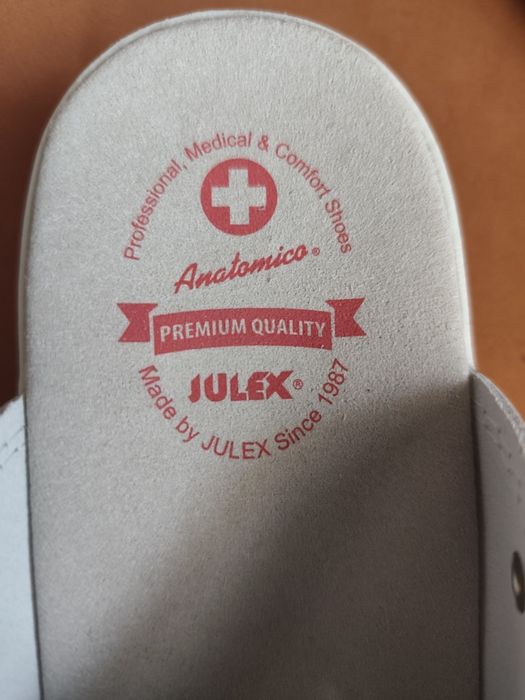 Skórzane klapki ortopedyczne damskie 39