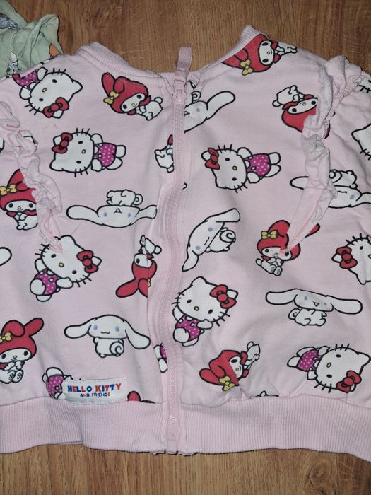 Dwie bluzy Sinsay 104, rozsuwane, Hello Kitty i Skye Psi Patrol