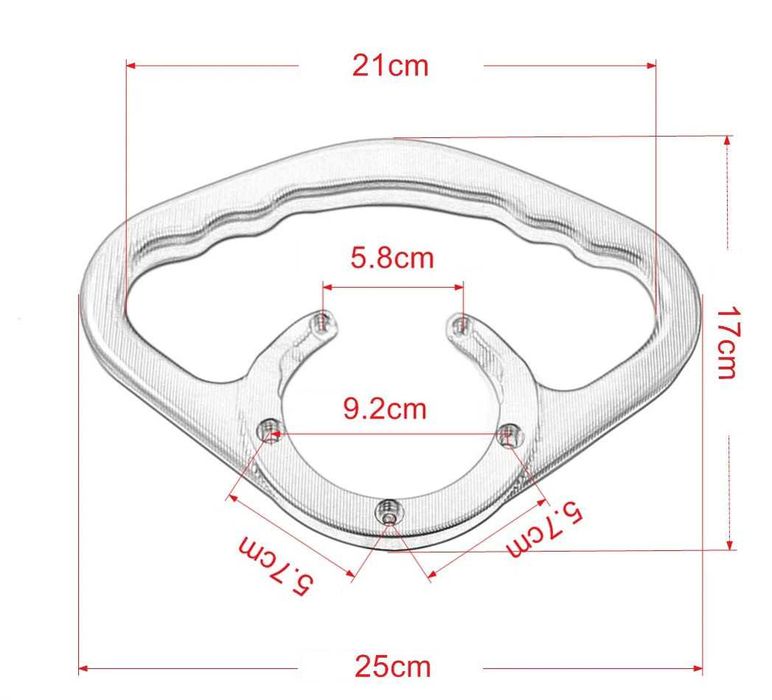 Pega de Passageiro para Depósito Kawasaki - Alumínio CNC