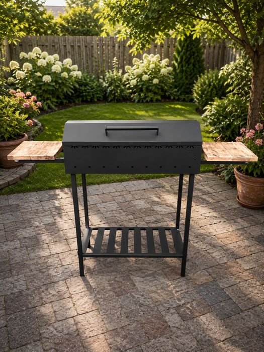 Мангал Grill усиленный.  На 12 шампуров Розкладний стаціонарний мангал