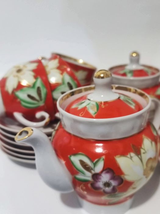 Zestaw porcelanowy do herbaty Baranówka 70-ch lat