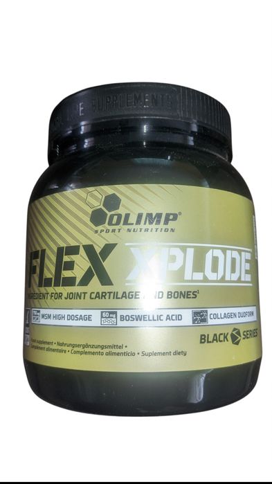 Olimp flex xplode Black series 360g kolagen 4 puszki