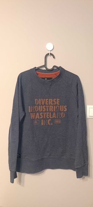 Bluza bawełniana z nadrukiem S Diverse szara