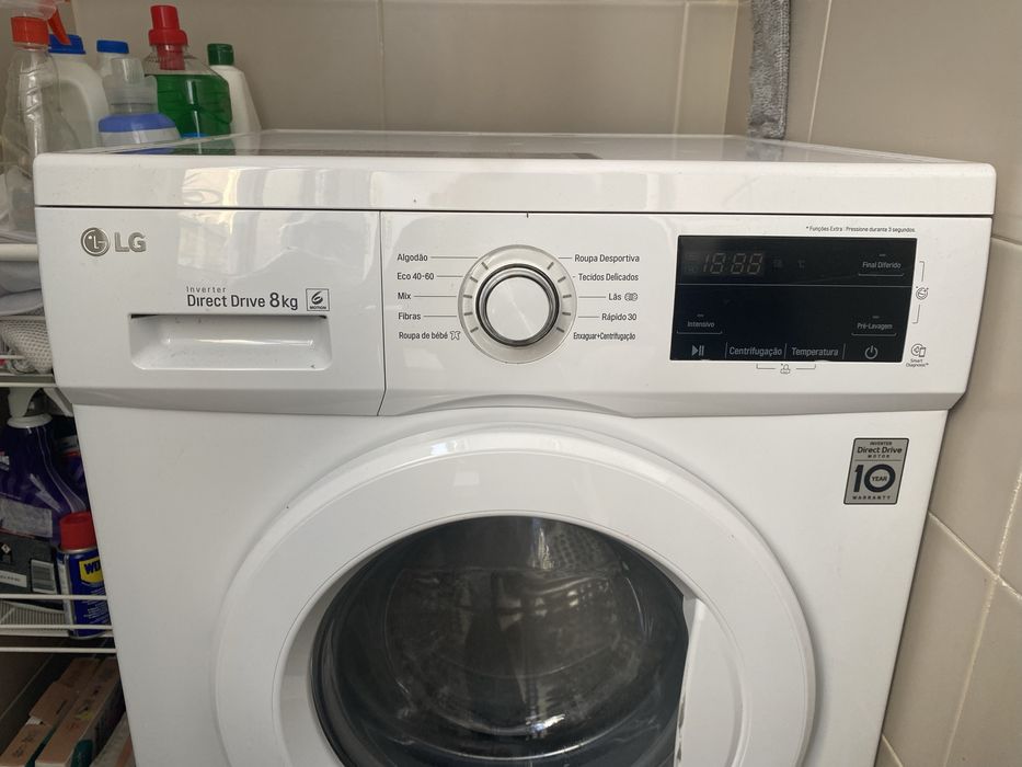Máquina de Lavar LG Inverter Direct Drive 8Kg