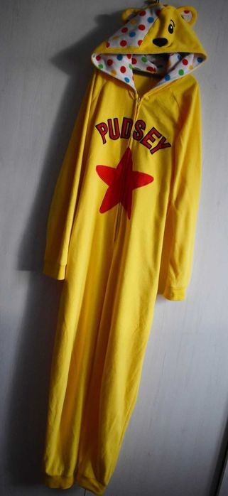 Piżama polarowa M kigurumi onesie kombinezon kostium z kapturem miś