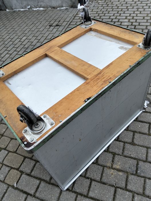 Wózek transportowy  do masarni aluminiowy magazynowy