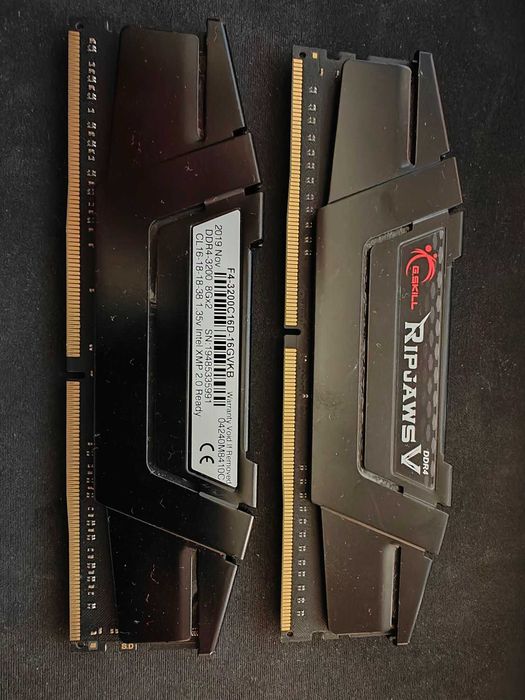 Pamięć G.Skill Ripjaws V, DDR4, 16 GB, 3200MHz, CL16 (F4-3200C16D-16GVKB)