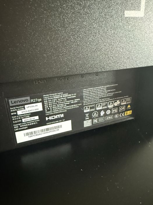Monitor gamingowy Lenovo Legion R27qe 27” QHD 180Hz