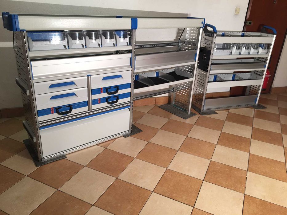 Sortimo Zabudowa Mobilna Regał Warsztatowy Serwisowy Szafka Półki T6 T7 Vivaro Trafic Proace Transit Custom Maxus