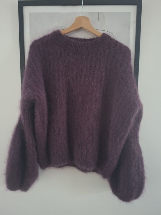 Cxl sweter kid moher rozkloszowane rekawy