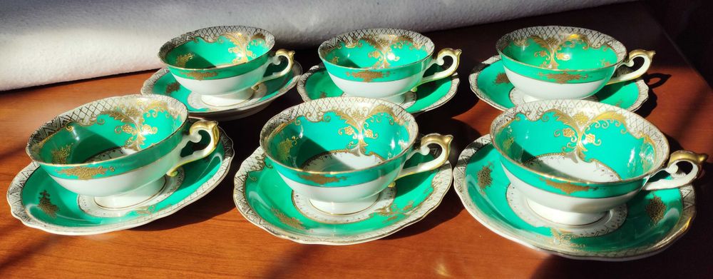 6 chávenas de chá  em porcelana japonesa Chugai Foreign