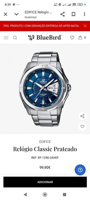 relogio Casio edifice