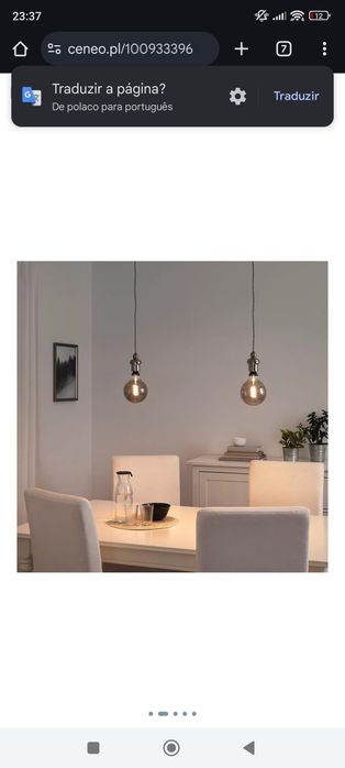 Lâmpada candeeiro IKEA