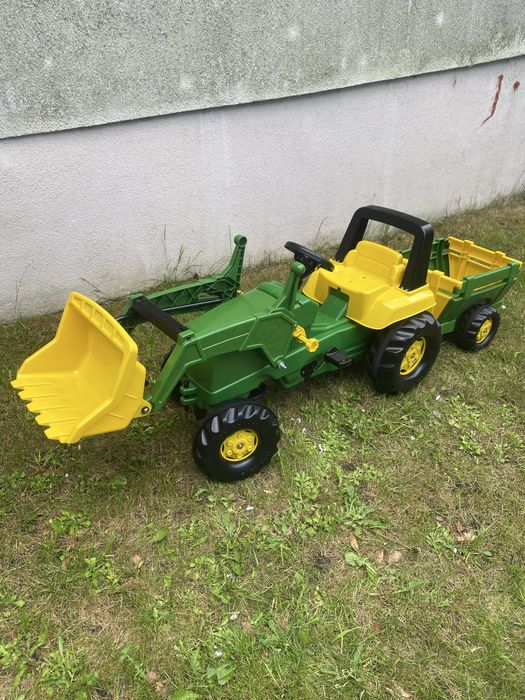 NOWY Jeździk ROLLY TOYS Traktor z łyżką i przyczepą