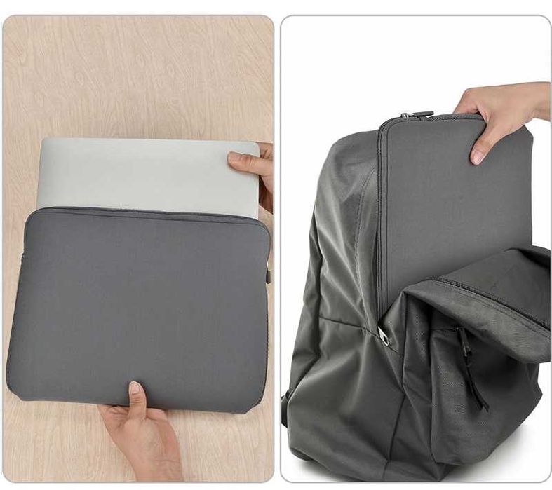 Etui Pokrowiec Na Laptopa Uniwersalne Notebook Torba 15" 15,6" Сzarny