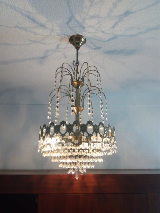 Candeeiro de teto de vidro