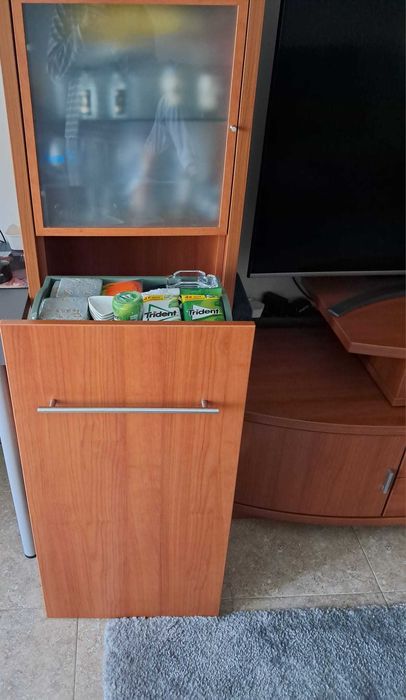 Móvel sala, Estante, Móvel TV, Bar e Cristaleira em cerejeira