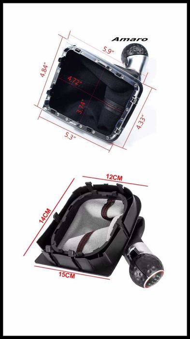 Manete Velocidades,Fole, Aro 6V/5V(Volkswagen Golf MK5, 6, 7 GTI)|NOVA