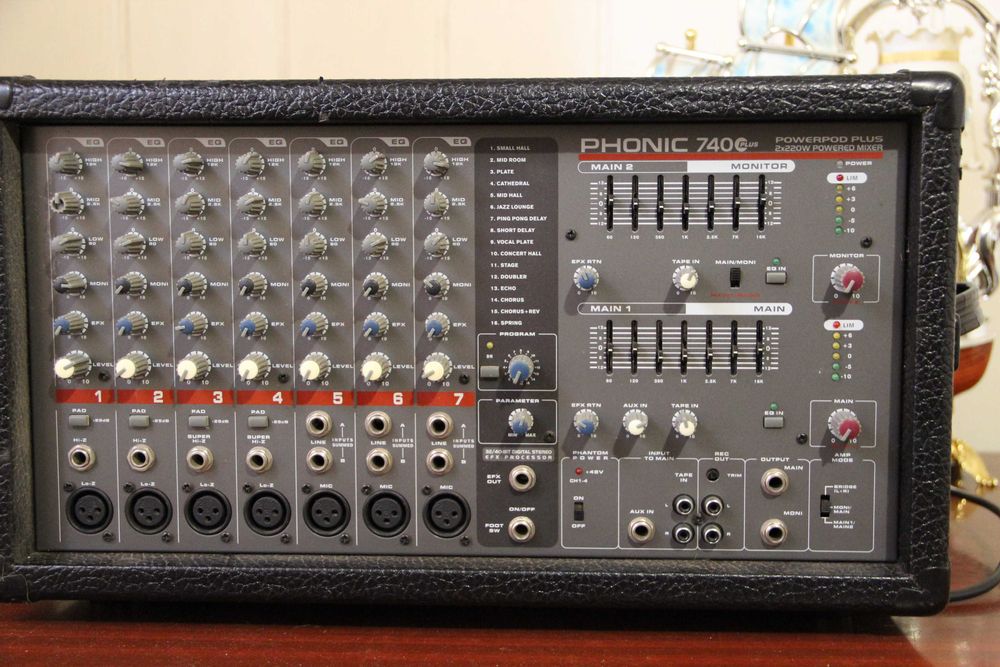 Комплект аппаратуры. PHONIC-740-PLUS. Акустика - CRAFT