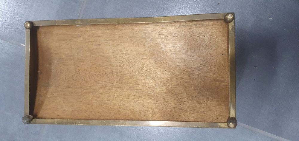 Puzderko szkatułka mosiądz vintage