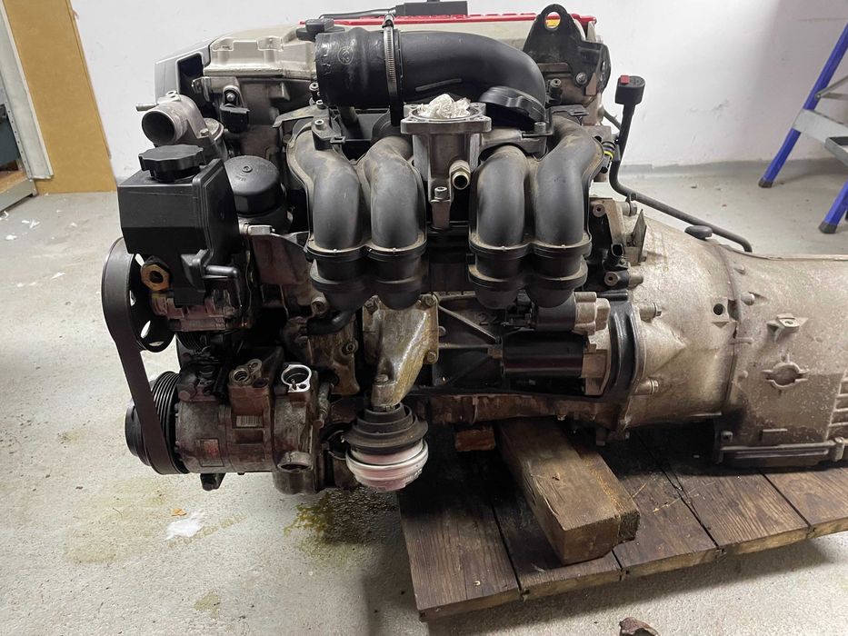 Silnik Mercedes M111 2,3 Kompresor 111.973 + Skrzynia Automat 5G 722.605