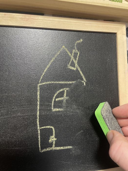 Деревʼяна магнітна дошка-мольберт 2в1 з мозайкою Animal puzzle