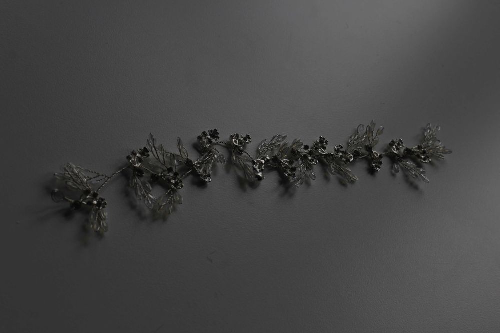 Wianek ślubny srebrny