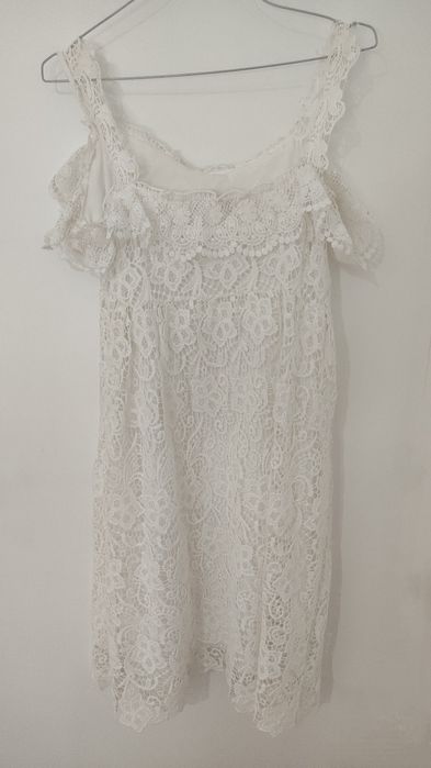 Vestido de renda branco