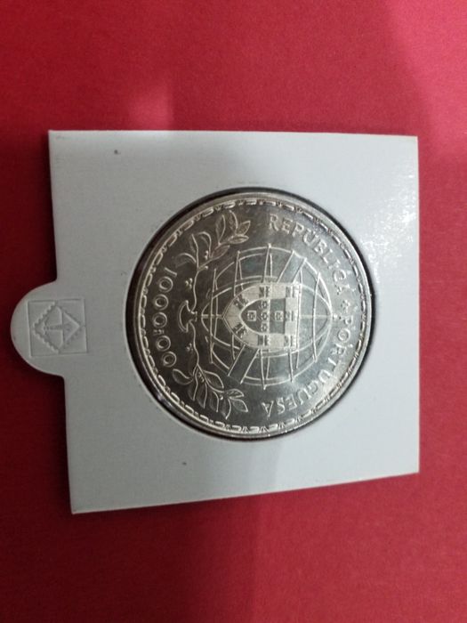 Moedas antigas portuguesas em prata.